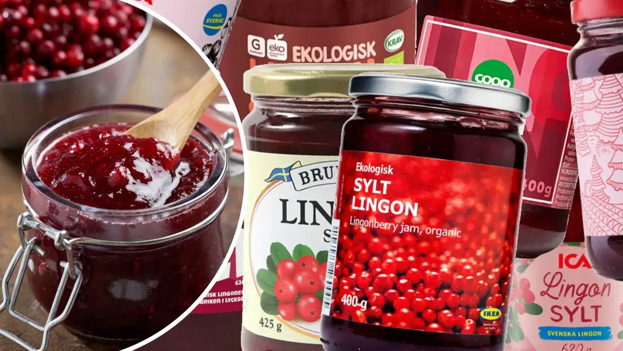 Burkar med lingonsylt, perfekt för ett enkelt lingonsylt recept. Välj mellan ekologiska alternativ från olika märken.
